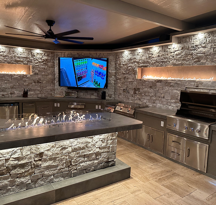 KoKoMo Luxury Outdoor Kitchen BBQ Island - Custom Built Premium Cooking Station for Your Backyard