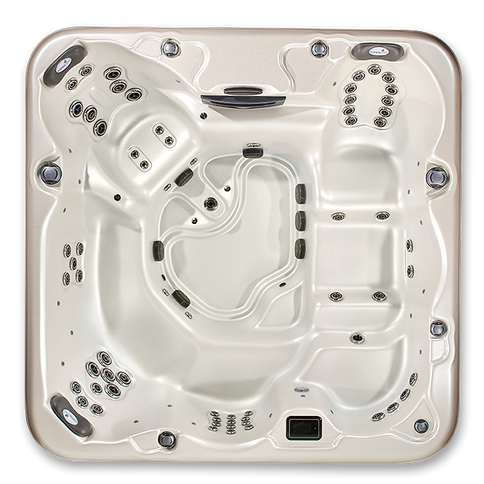 Pinnacle 7-Person Luxury Hot Tub – 8' Spa with Lounger, Captain’s Chair, and Love Seat for Ultimate Relaxation