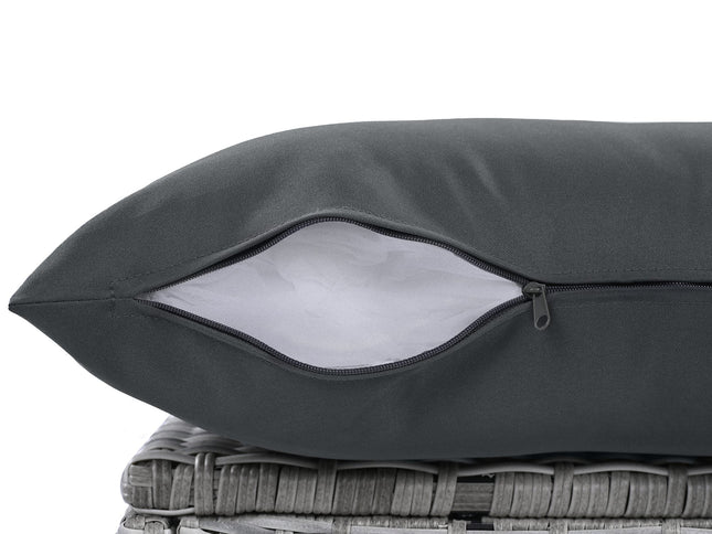 Outdoor Rattan Patio Furniture Set with Adjustable Recliners, Ottomans & Tables