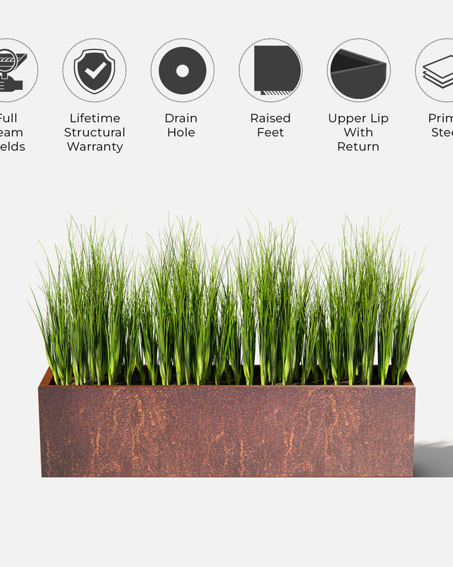 Corten Steel Box Planters
