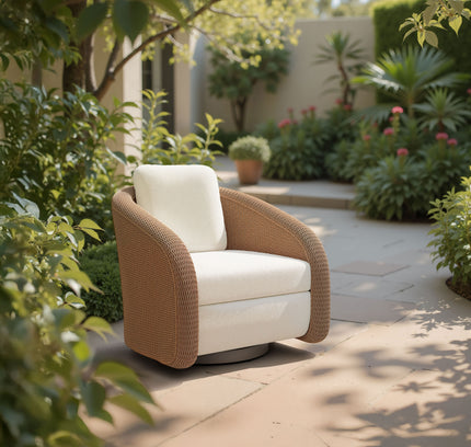 Solara Swivel Chair Ivory