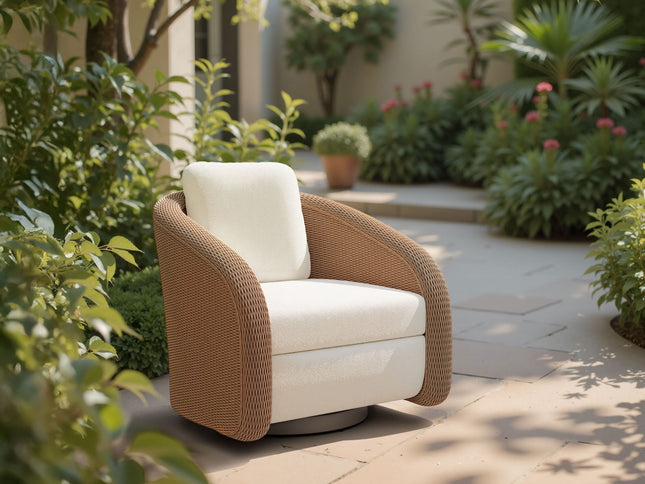 Solara Swivel Chair Ivory
