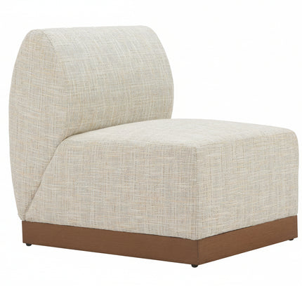 Christy Armless Chair Beige