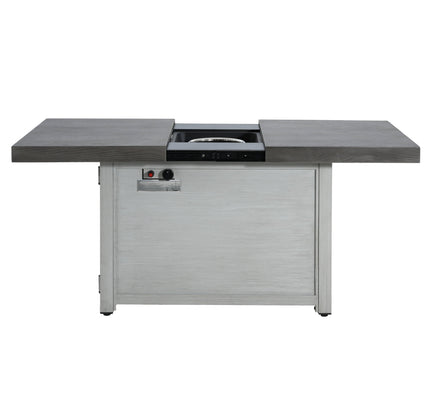 Extendable Rectangular Propane Fire Pit Table | 50,000 BTU