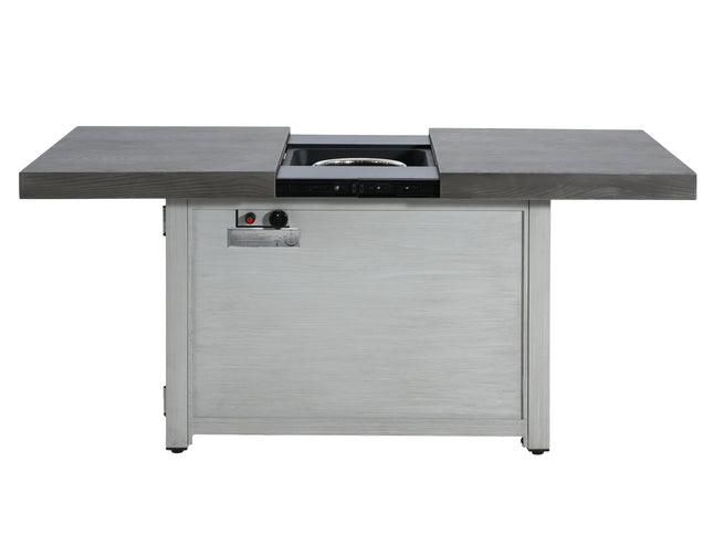 Extendable Rectangular Propane Fire Pit Table | 50,000 BTU