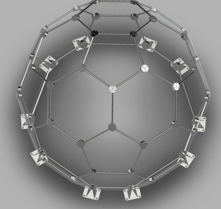CNC Dome - 16 Ft Tall Stainless Steel 19 Foot Fullerene Enclosure