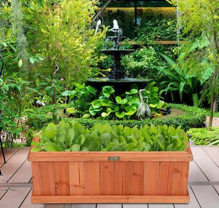 Wooden Decorative Planter Box for Garden and Window