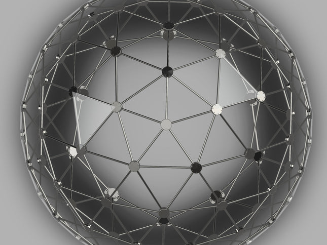 CNC Dome Planet Stainless Steel + T6061 Geodesic Sphere Enclosure