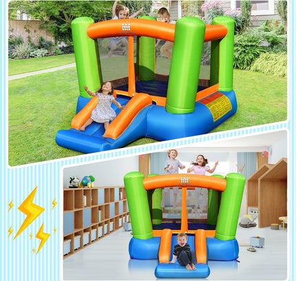 Kids Inflatable Bounce House without Blower for Indoor and Outdoor