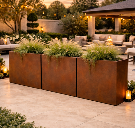 Corten Steel Edge Planters - FREE SHIPPING!