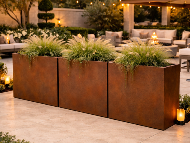 Corten Steel Edge Planters - FREE SHIPPING!