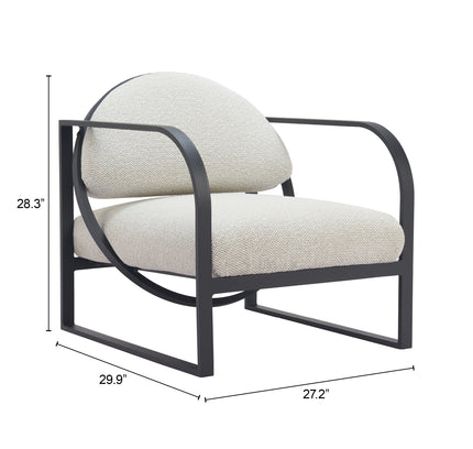 Flakt Accent Chair Ivory