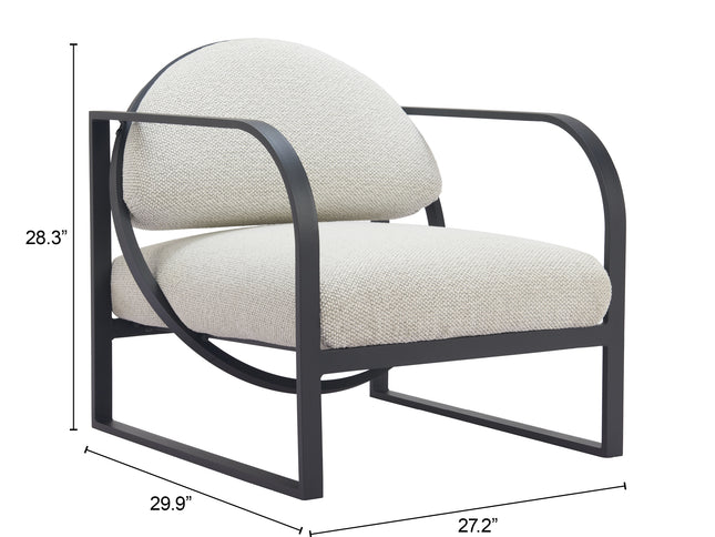 Flakt Accent Chair Ivory