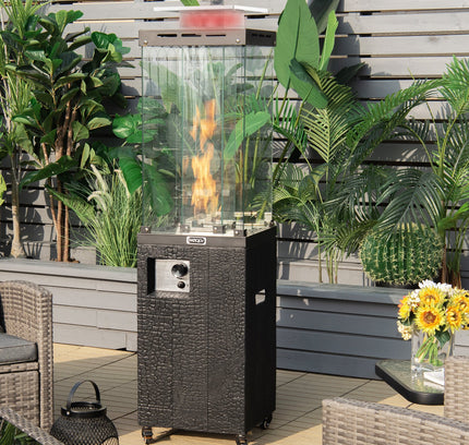 41 000 BTU Propane Patio Heater with Metal Hood