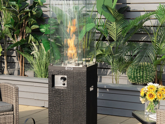 41 000 BTU Propane Patio Heater with Metal Hood