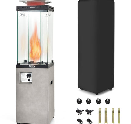 41 000 BTU Propane Patio Heater with Metal Hood