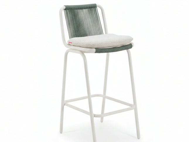 Luft Barstool (Set of 2) White & Green