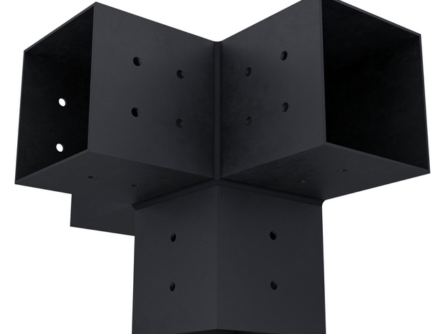 Pergola 4-Arm Post Bracket (for 4x4 Wood Posts)
