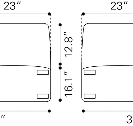 Luanda Corner Chair Gray
