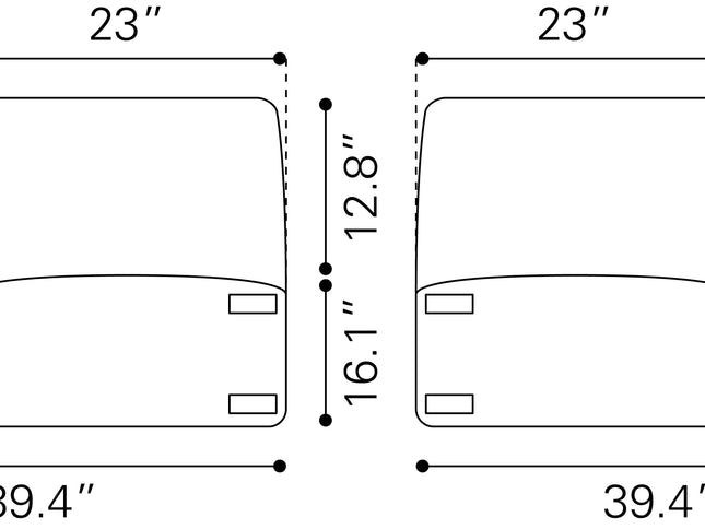 Luanda Corner Chair Gray