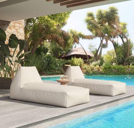 Kalm Chaise Lounge Beige