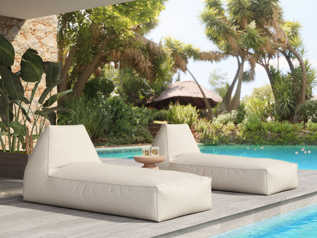 Kalm Chaise Lounge Beige