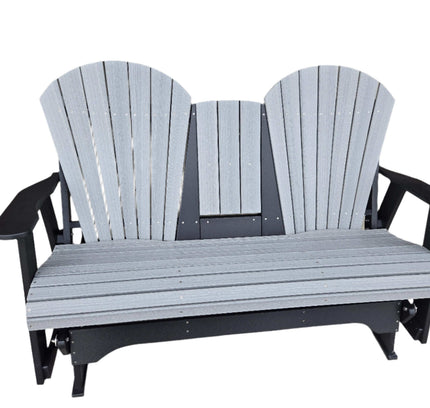 Dutch Country Patio 6 Ft Amish Adirondack Bench Glider, Maintenance-Free Poly