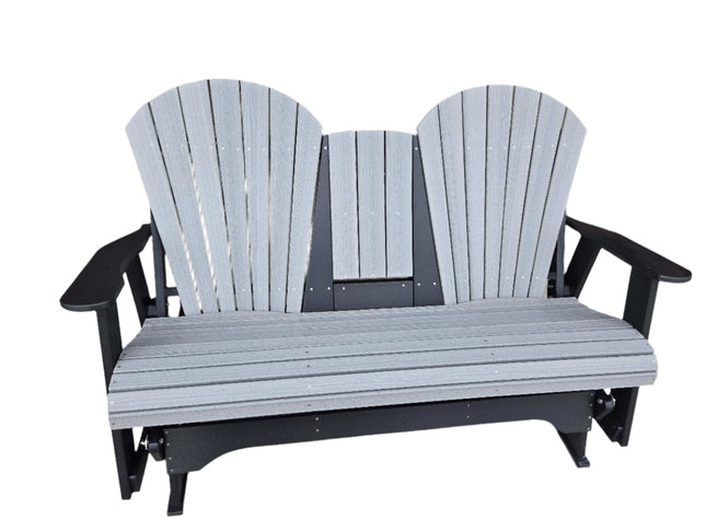 Dutch Country Patio 6 Ft Amish Adirondack Bench Glider, Maintenance-Free Poly