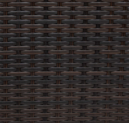 Alora Premium 5-Piece All-Weather Half-Moon Outdoor Rattan Wicker Patio Sectional Sofa Furniture Set With Tempered Glass Table