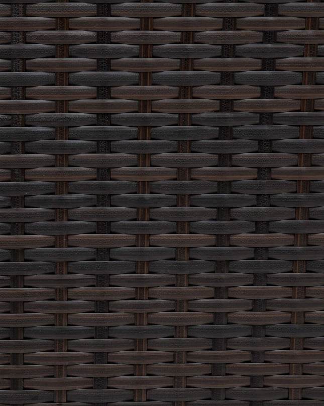 Alora Premium 5-Piece All-Weather Half-Moon Outdoor Rattan Wicker Patio Sectional Sofa Furniture Set With Tempered Glass Table