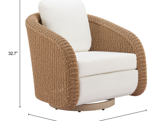 Solara Swivel Chair Ivory