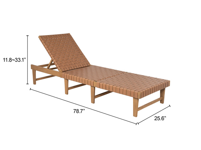 Breath Chaise Lounge Brown