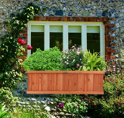 Wooden Decorative Planter Box for Garden Yard and Window