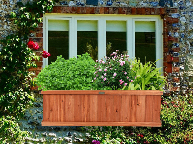 Wooden Decorative Planter Box for Garden Yard and Window