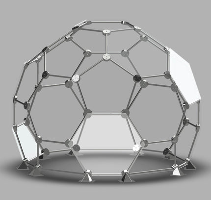 CNC Dome - 16 Ft Tall Stainless Steel 19 Foot Fullerene Enclosure