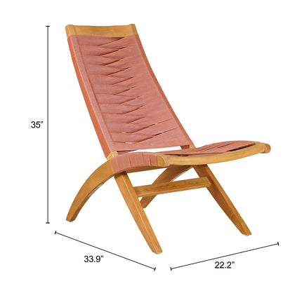 Rova Lounge Chair Terracotta