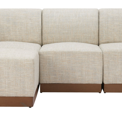 Christy Armless Chair Beige