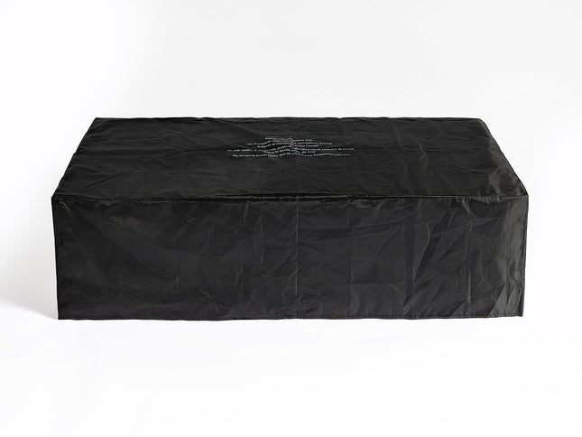 Volon Modern Rectangular Fire Pit Table in Light Gray