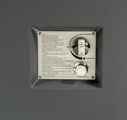 Volon Modern Rectangular Fire Pit Table in Light Gray