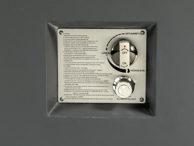 Volon Modern Rectangular Fire Pit Table in Light Gray