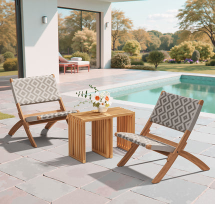 Riviera Extendable Stool (Set of 2) Natural