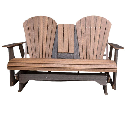 Dutch Country Patio 6 Ft Amish Adirondack Bench Glider, Maintenance-Free Poly