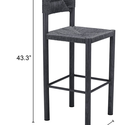 Iska Barstool (Set of 2) Black