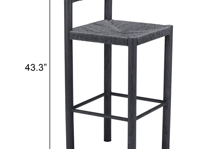 Iska Barstool (Set of 2) Black