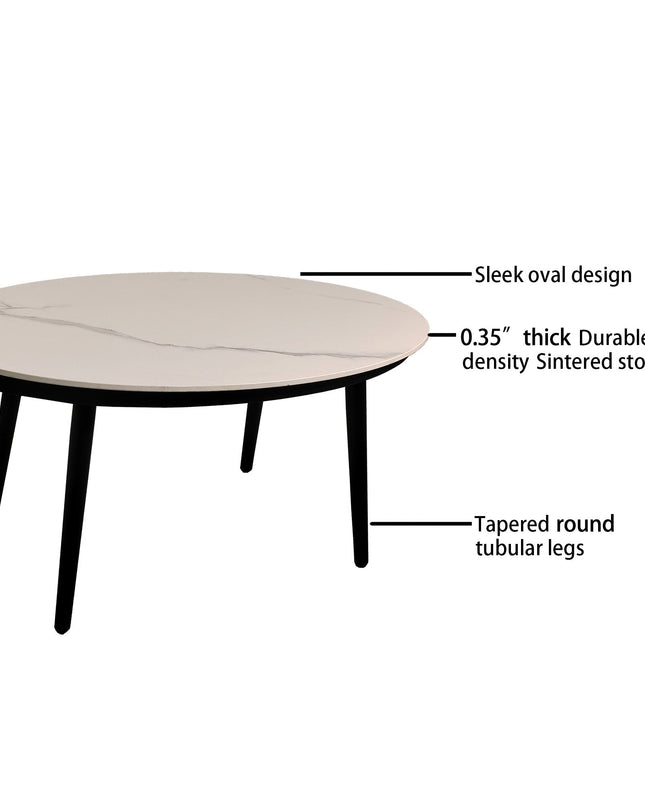 2PC Outdoor Aluminum Patio Furniture Modern Loveseat Sofa Conversation/Chat Set