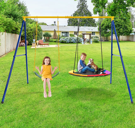 660 lb Extra-Large A-Shaped Swing Stand w/ Anti-Slip Footpads (Without