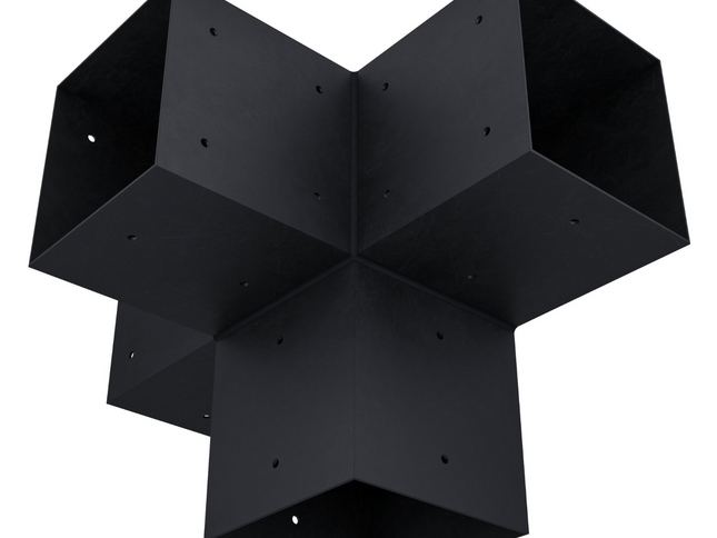 Pergola 4-Arm Post Bracket (for 6x6 Wood Posts)