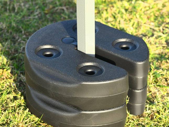 Set of 8 Canopy Weights 40 lb Weight Plate Kit with No-Pinch Design