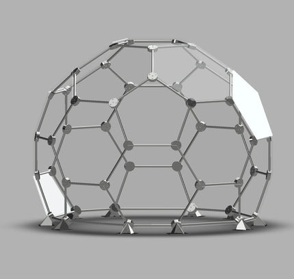CNC Dome - 16 Ft Tall Stainless Steel 19 Foot Fullerene Enclosure