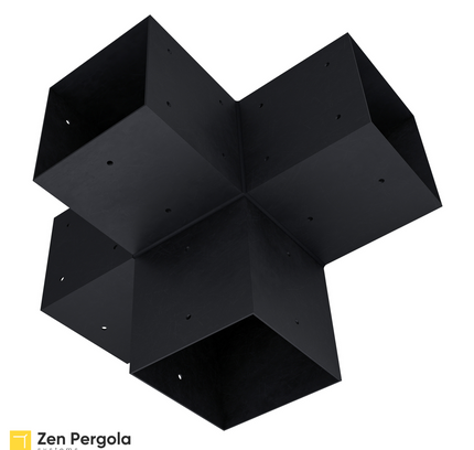 Pergola 4-Arm Post Bracket (for 6x6 Wood Posts)